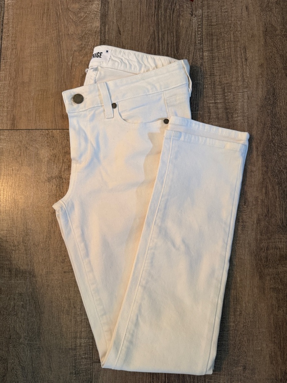 PAIGE White Denim | Skyline Ankle Peg Jeans |Size 28